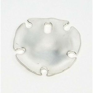 RLM Studio Sterling Silver Modernist Sand Dollar Pendant